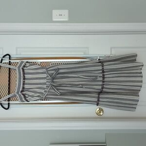 Striped midi dress